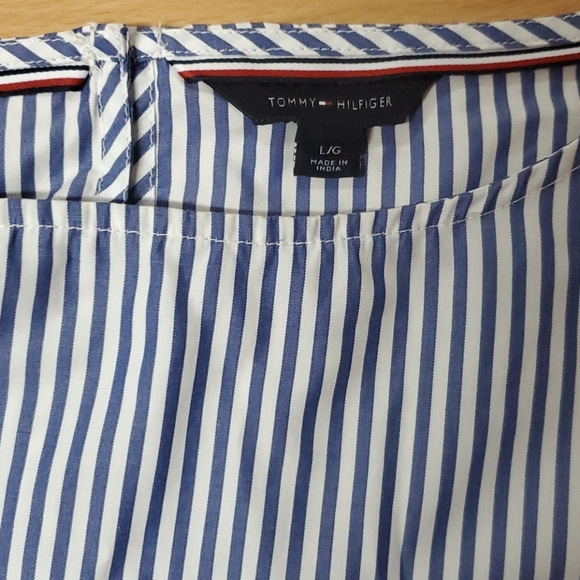 NEW Tommy Hilfiger blouse striped bell sleeves - Picture 3 of 5